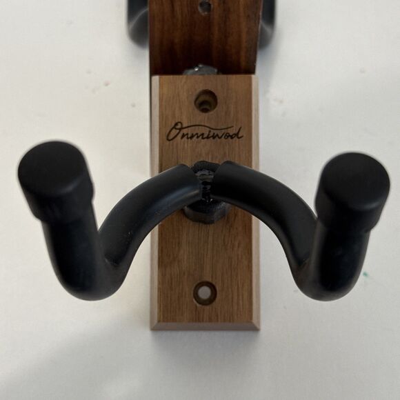 4-Pack Onmiwod Guitar Mahogany Wood Wall Mount Hanger Acoustic Electric Guitars - Picture 3 of 8